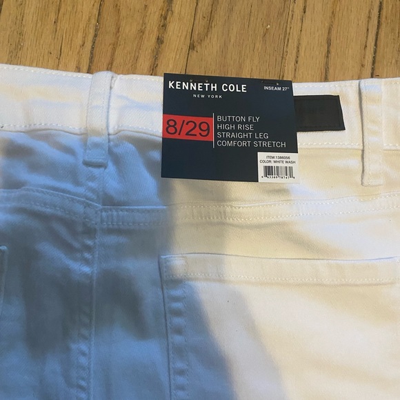 Kenneth Cole button fly straight leg raw hem jeans 29 - Picture 4 of 4